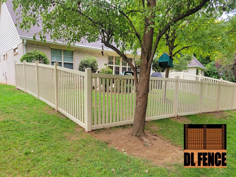 Wood fence installation in Plainfield, Indiana