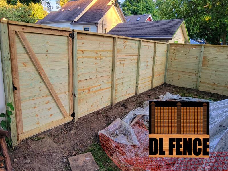 Backyard privacy fence and gate system in Beech Grove, Indiana
