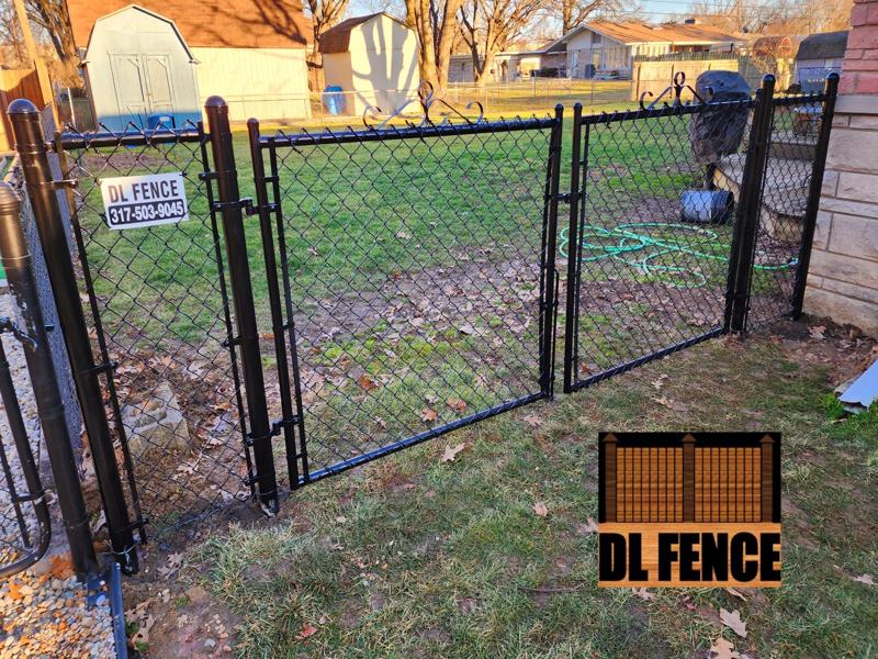 New chain link fence installation in Avon, IN